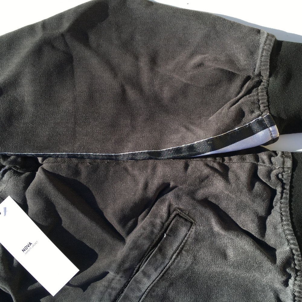 Hudson Nova Varsity Jacket black tencel medium - Picture 2 of 8